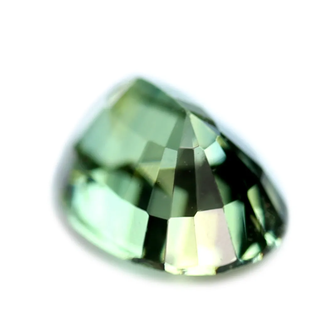 0.69ct Certified Natural Green Sapphire