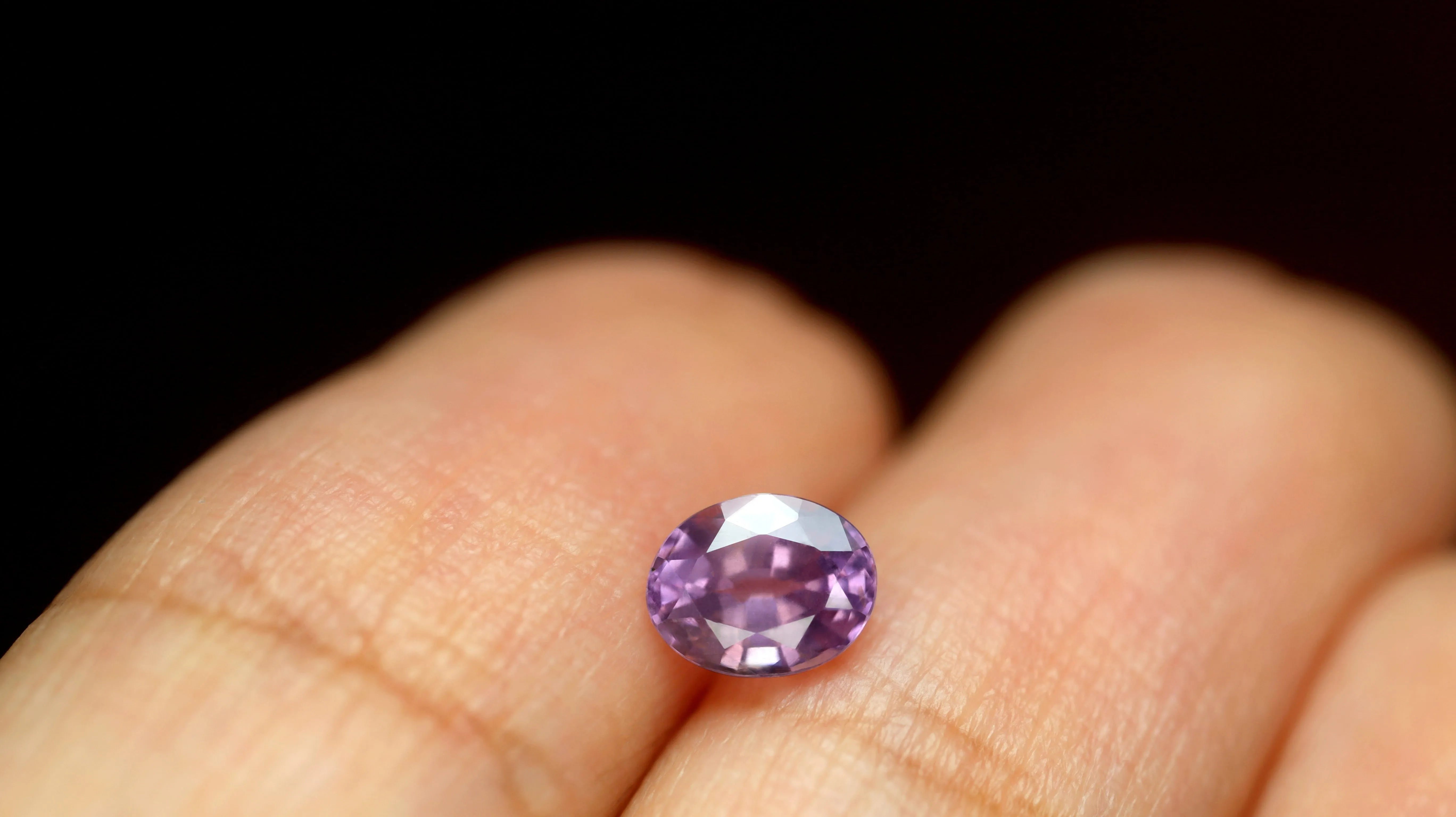 0.70ct Certified Natural Purple Sapphire