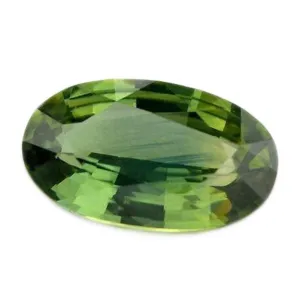 0.71ct Certified Natural Green Sapphire