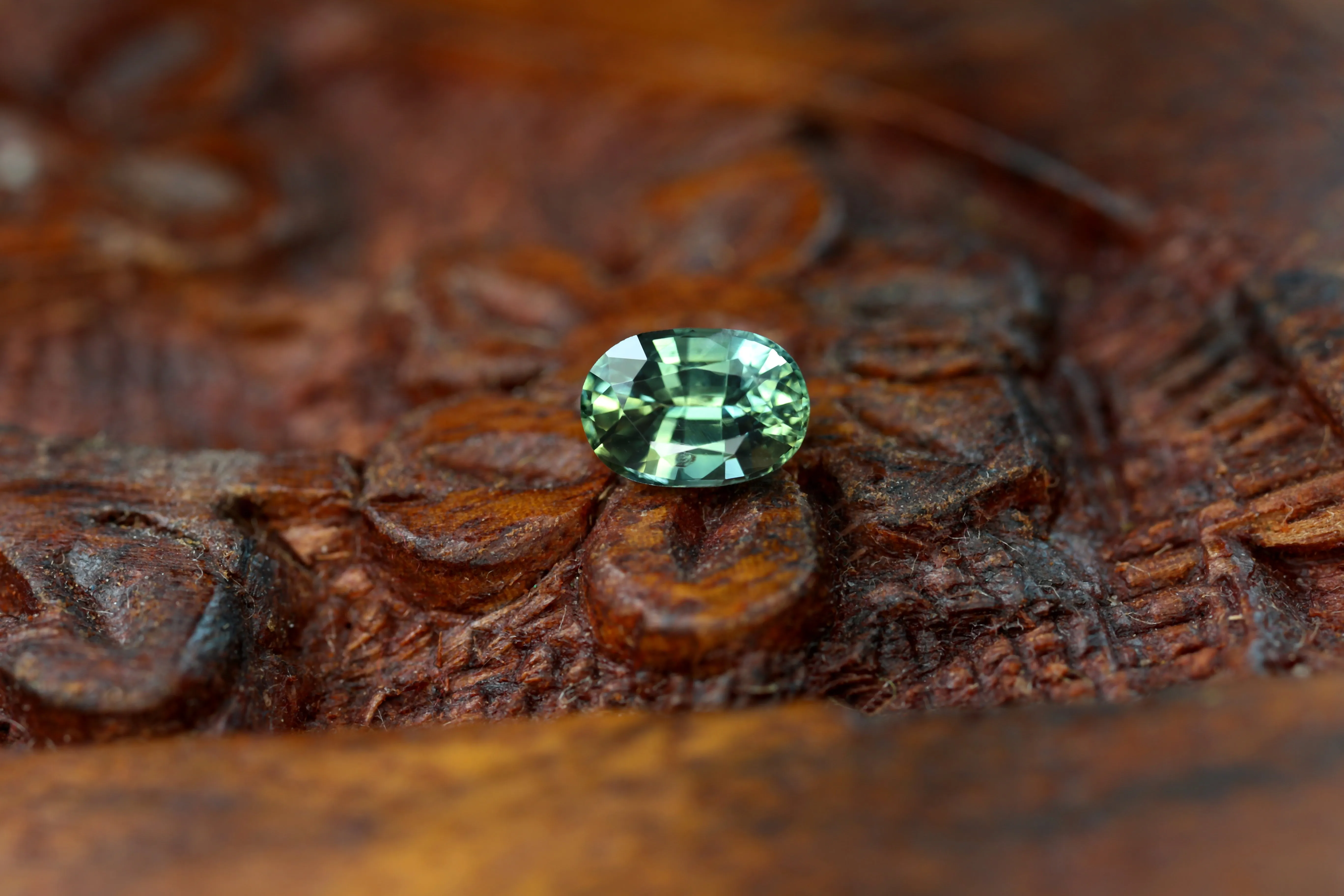 0.72ct Certified Natural Teal Sapphire