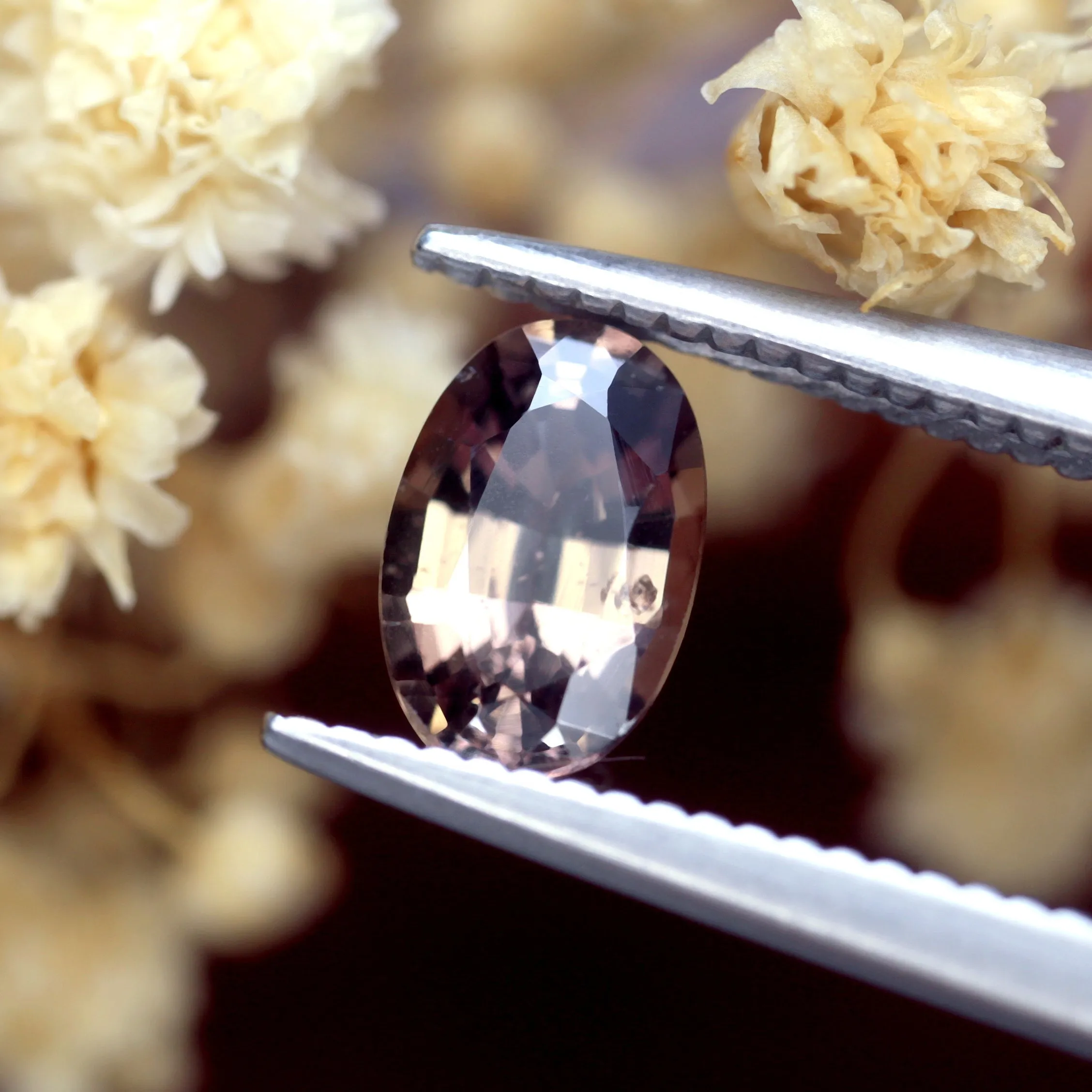 0.73ct Certified Natural Champagne Sapphire