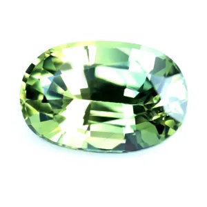 0.73ct Certified Natural Green Sapphire
