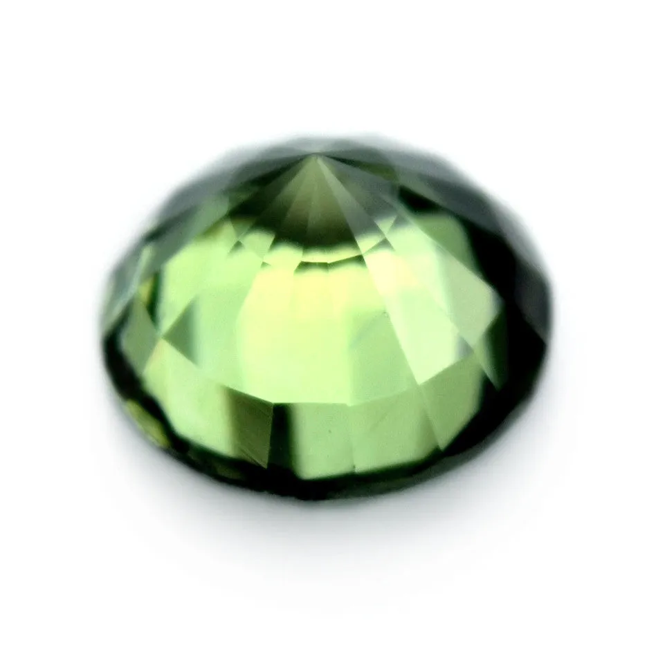 0.73ct Certified Natural Green Sapphire