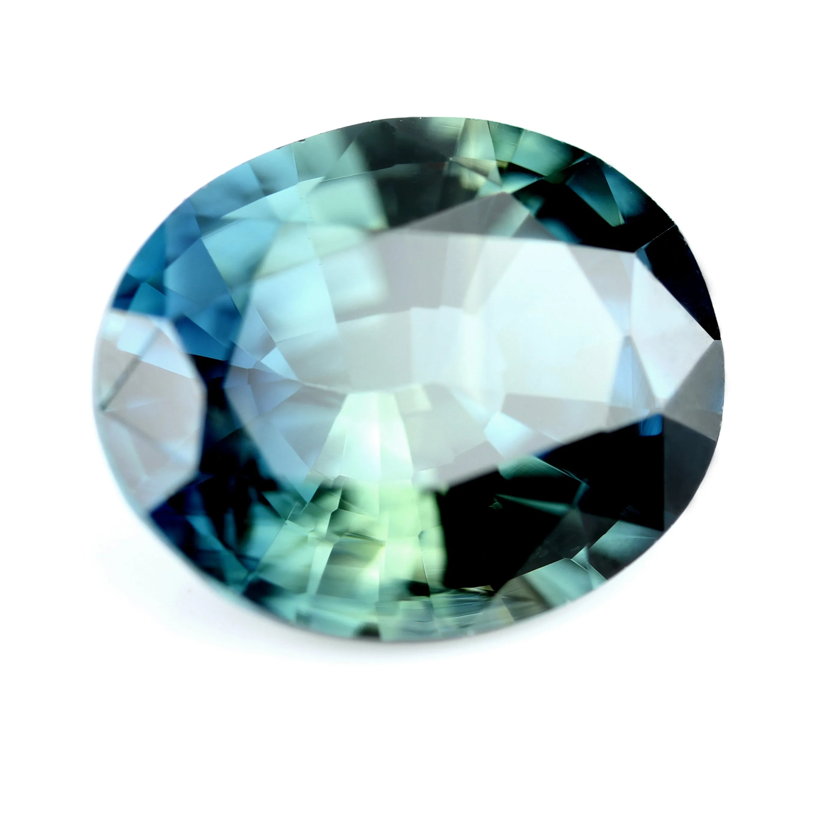 0.74ct Certified Natural Teal Sapphire