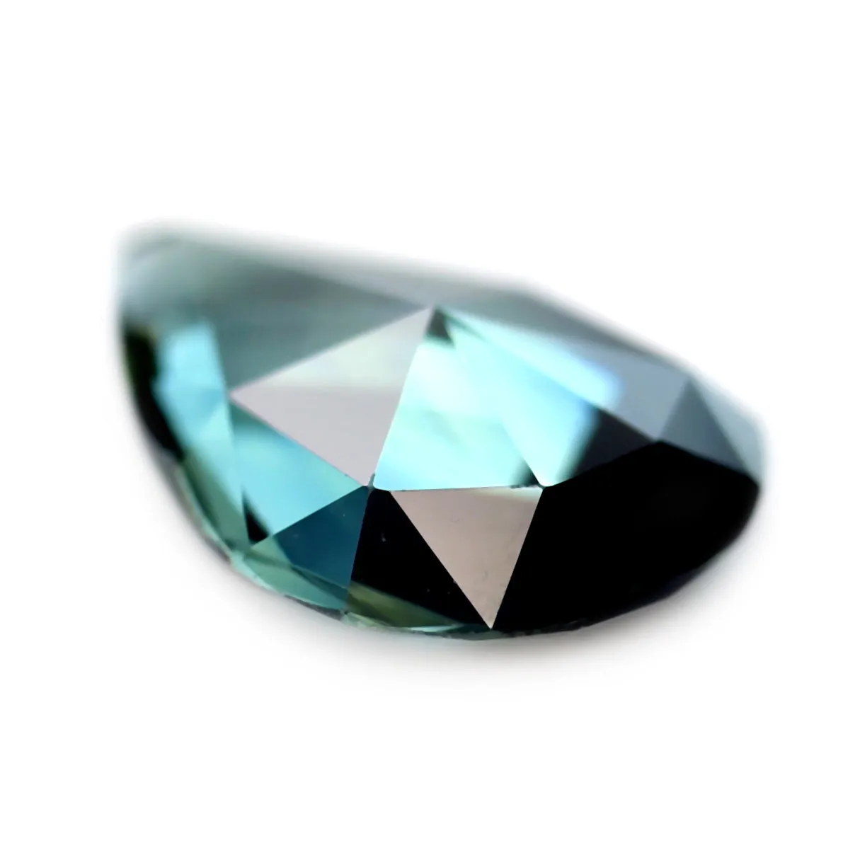 0.74ct Certified Natural Teal Sapphire