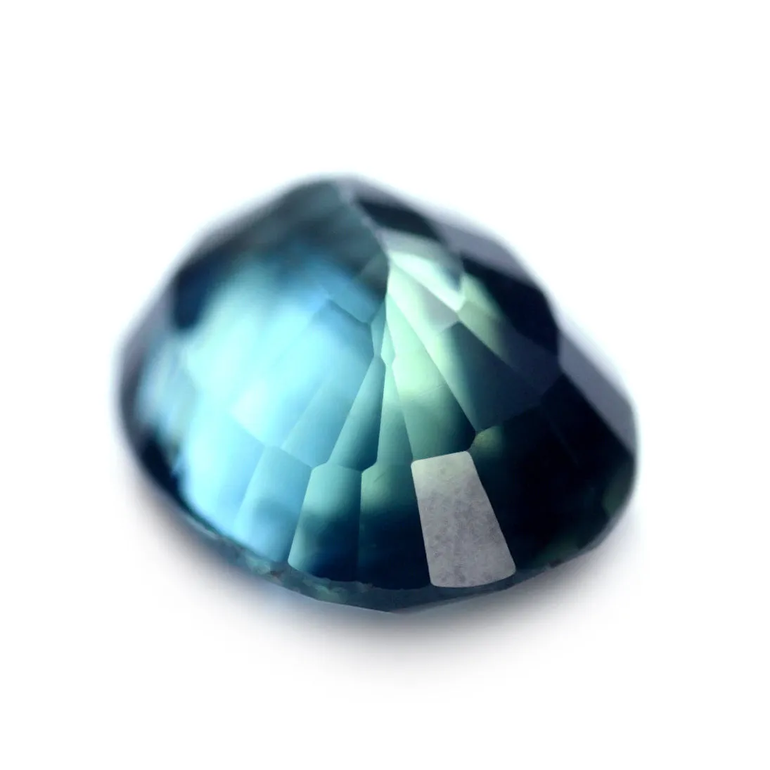 0.74ct Certified Natural Teal Sapphire