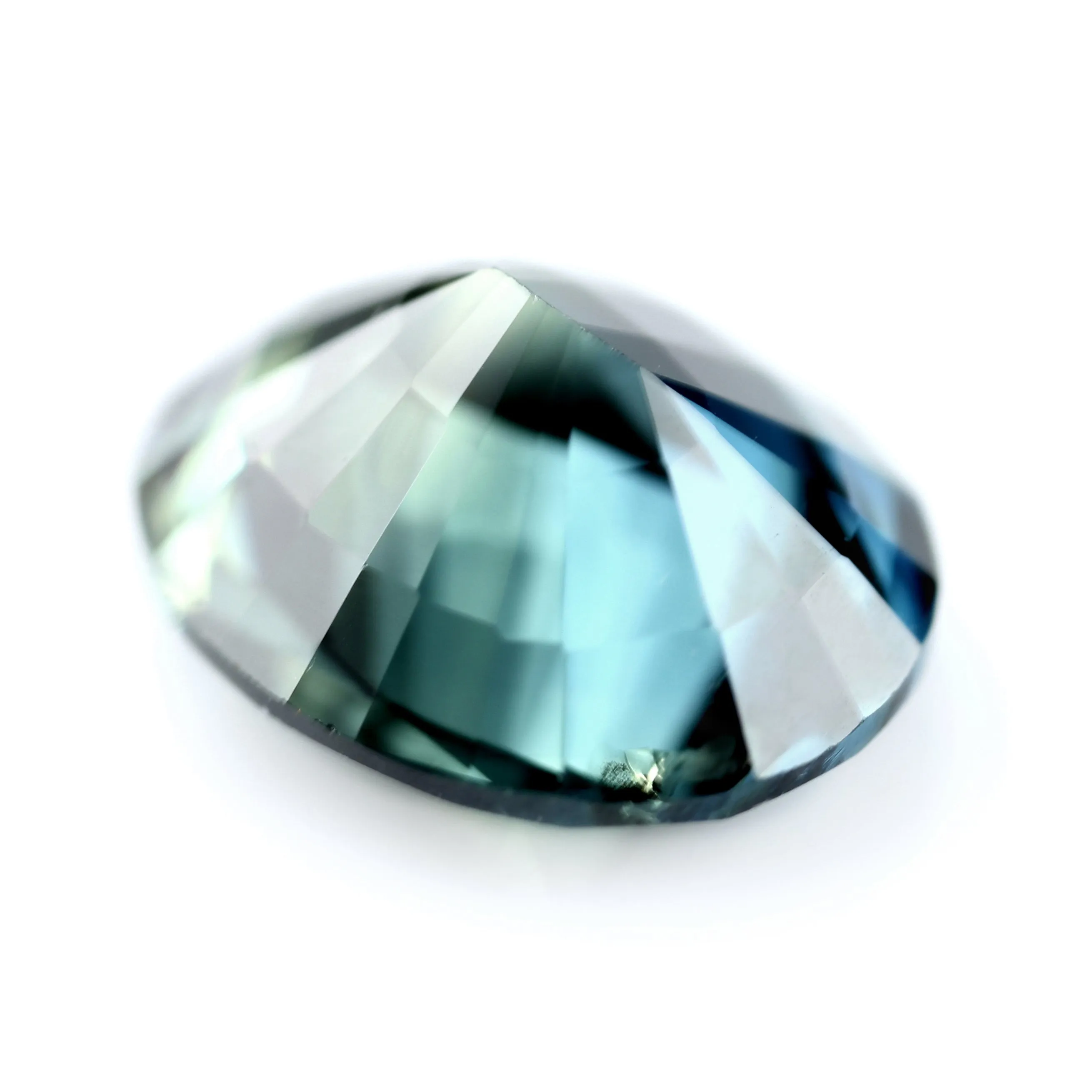 0.74ct Certified Natural Teal Sapphire