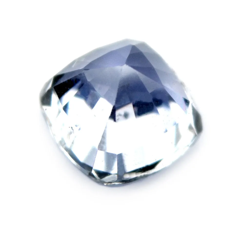 0.75 ct Certified Natural White Sapphire