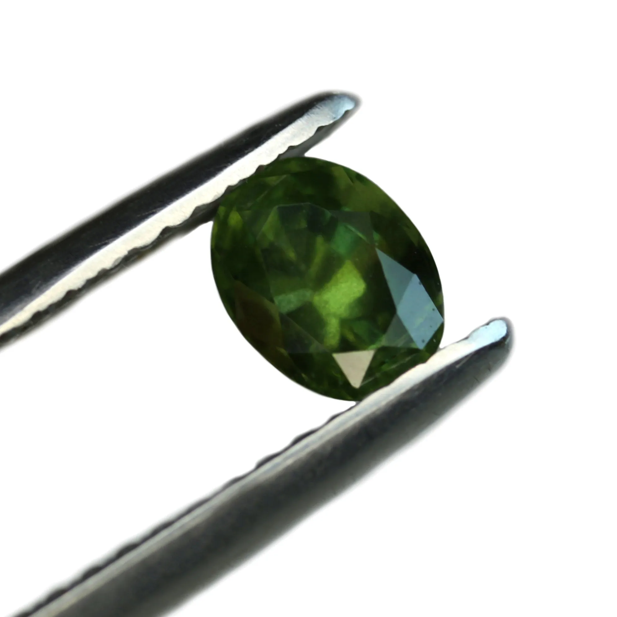 0.75ct Certified Natural Green Sapphire