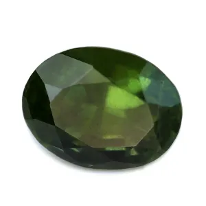 0.75ct Certified Natural Green Sapphire