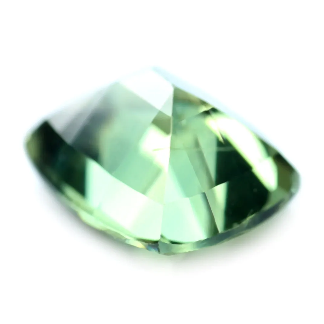 0.76ct Certified Natural Green Sapphire