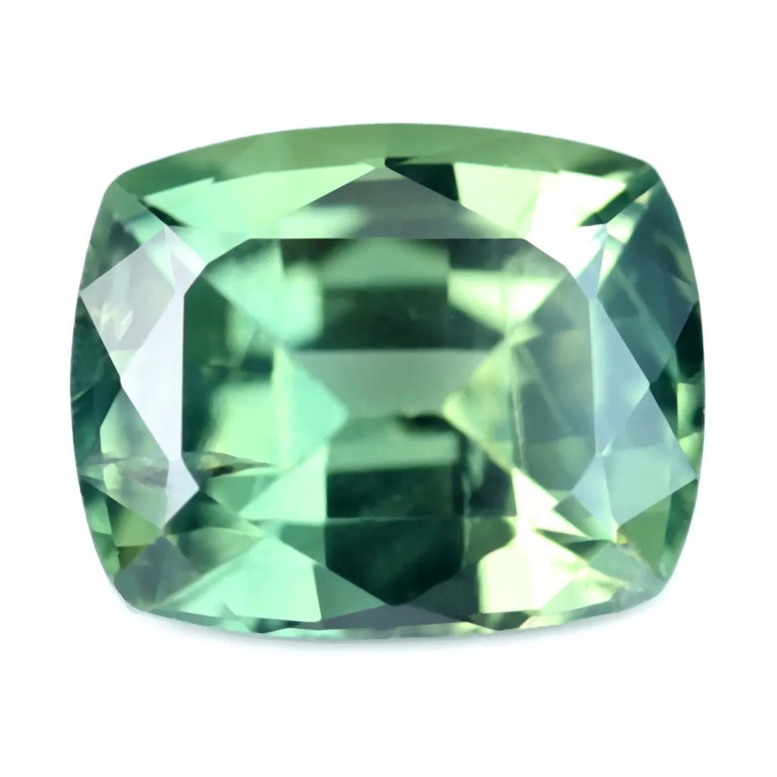 0.76ct Certified Natural Green Sapphire