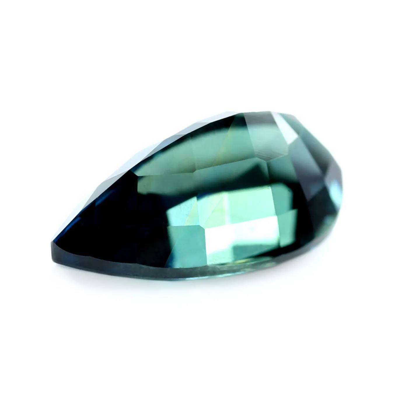 0.76ct Certified Natural Teal Sapphire