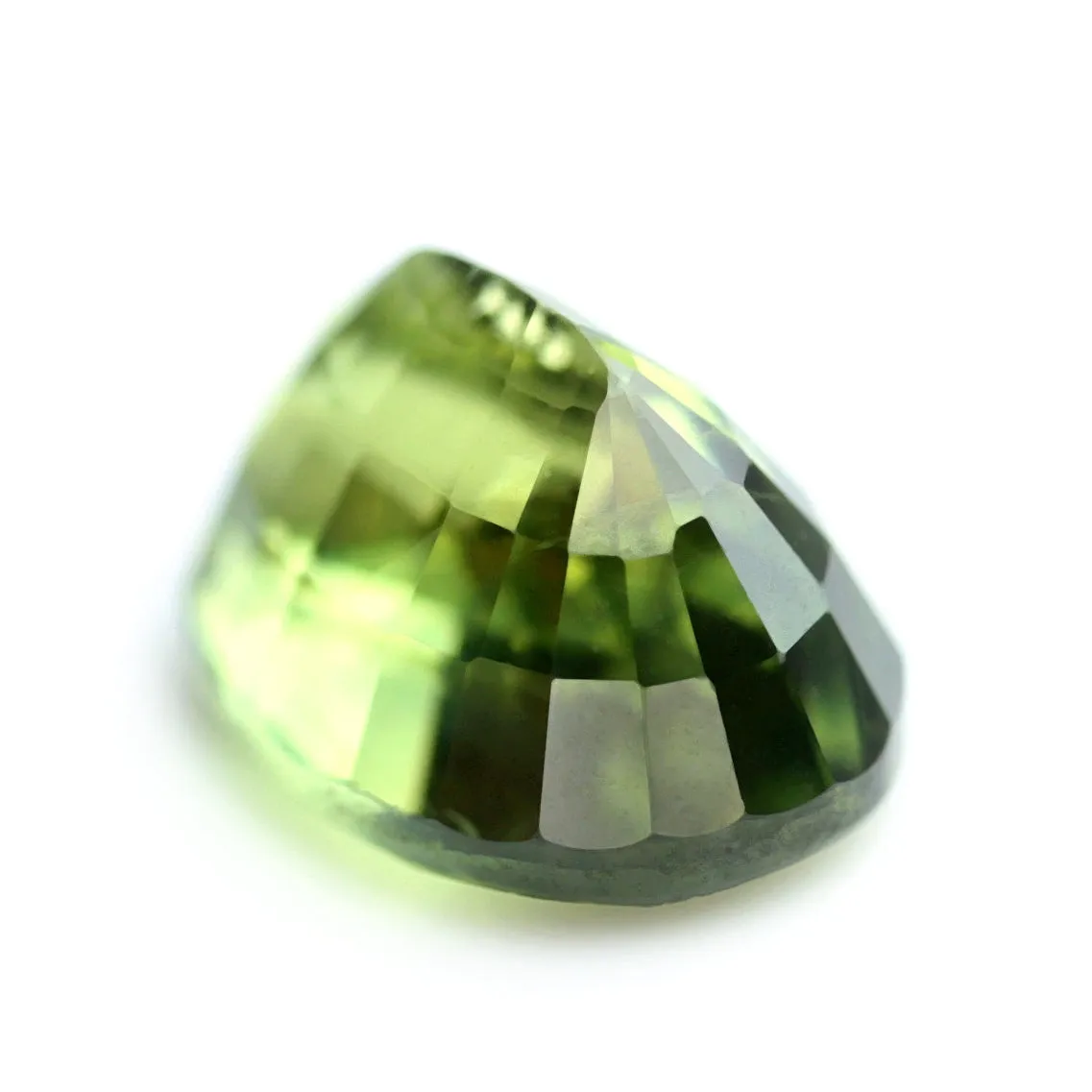0.77ct Certified Natural Green Sapphire