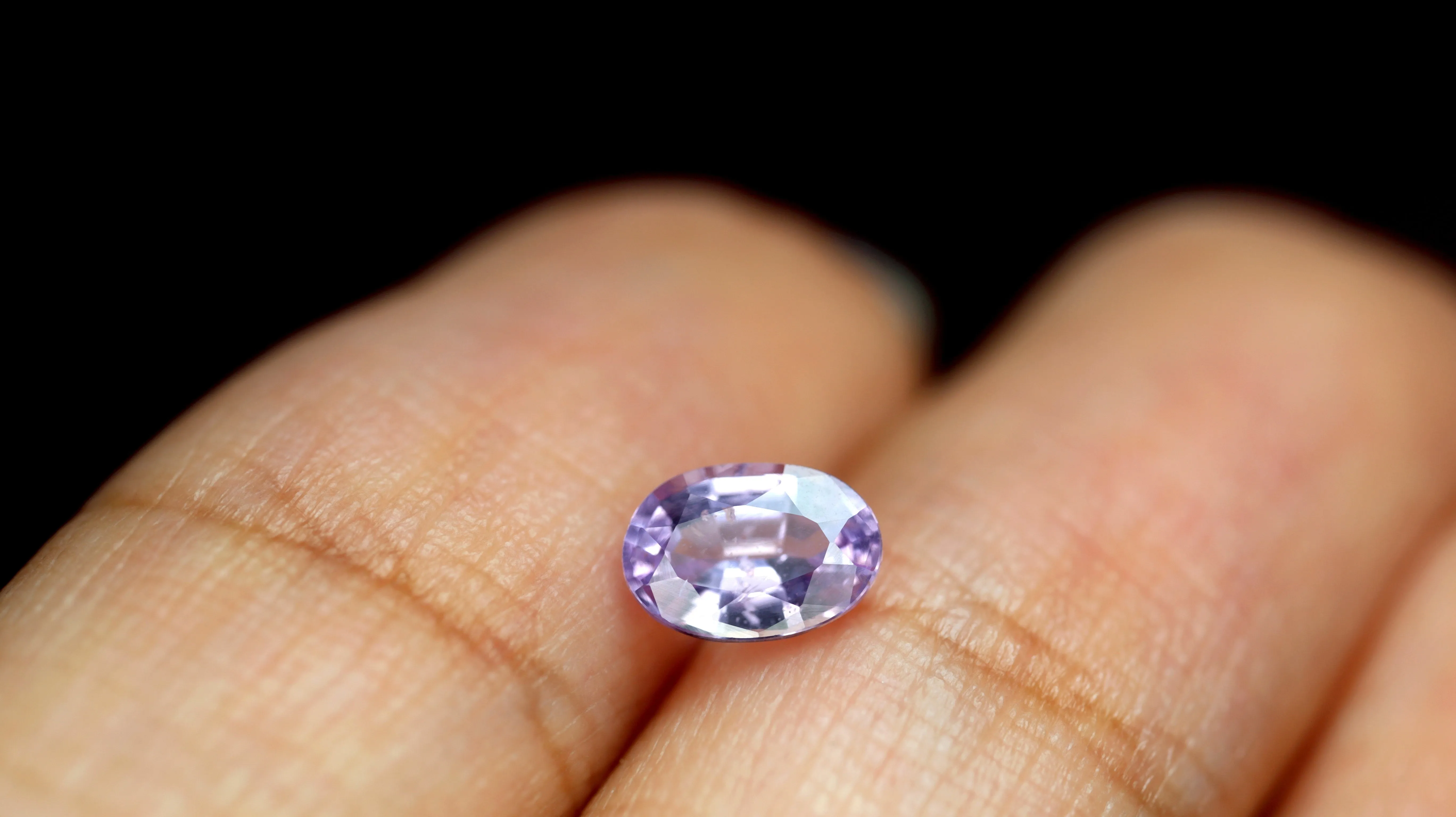0.77ct Certified Natural Lavender Sapphire