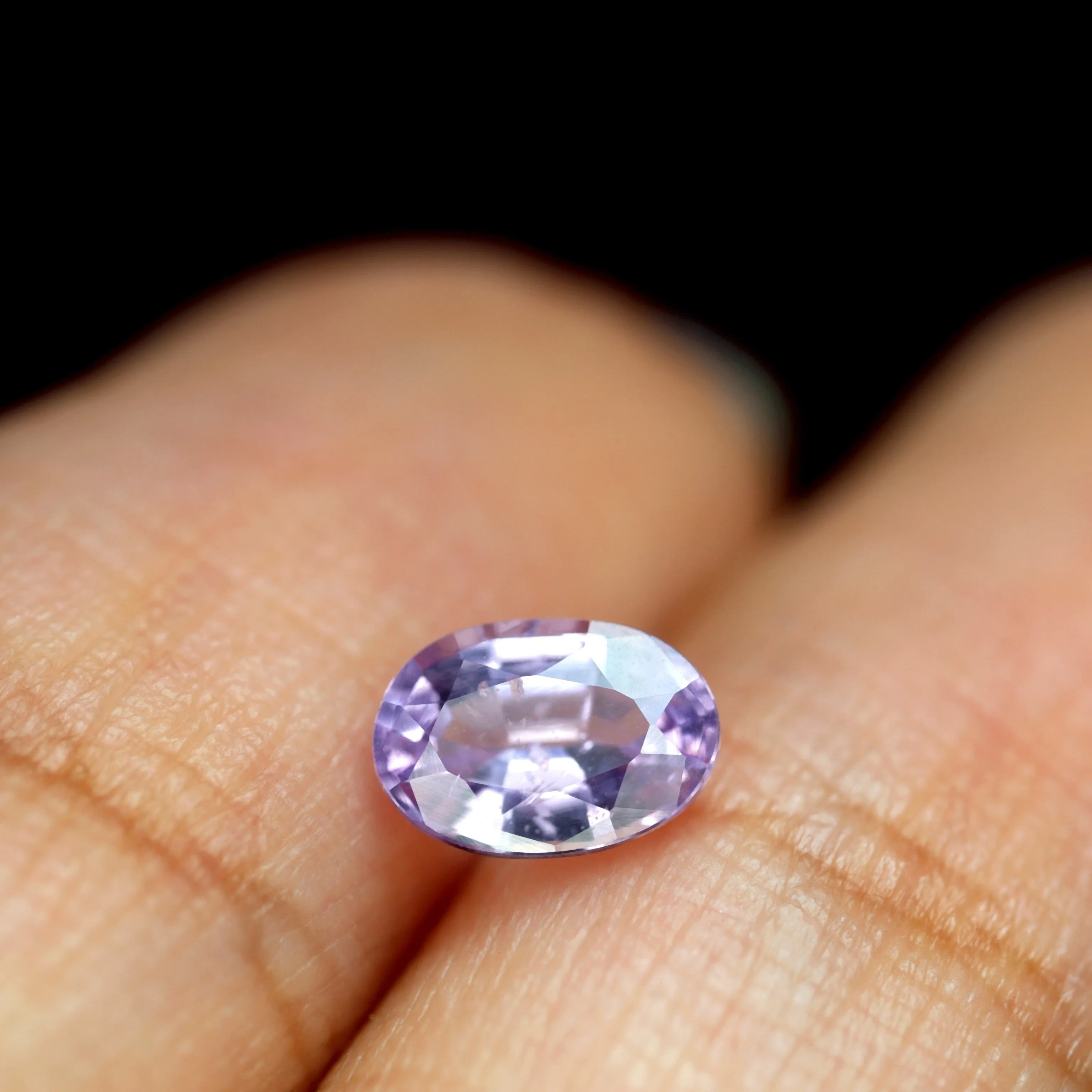 0.77ct Certified Natural Lavender Sapphire