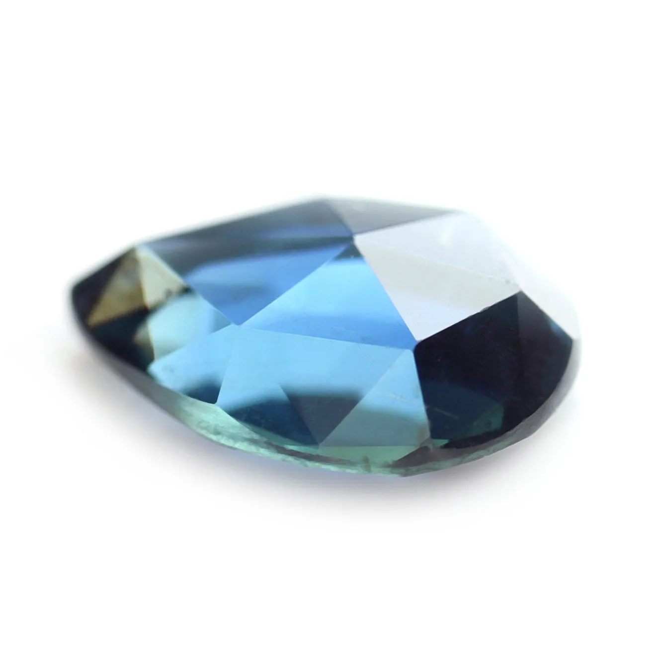 0.77ct Certified Natural Teal Sapphire