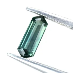0.77ct Certified Natural Teal Sapphire