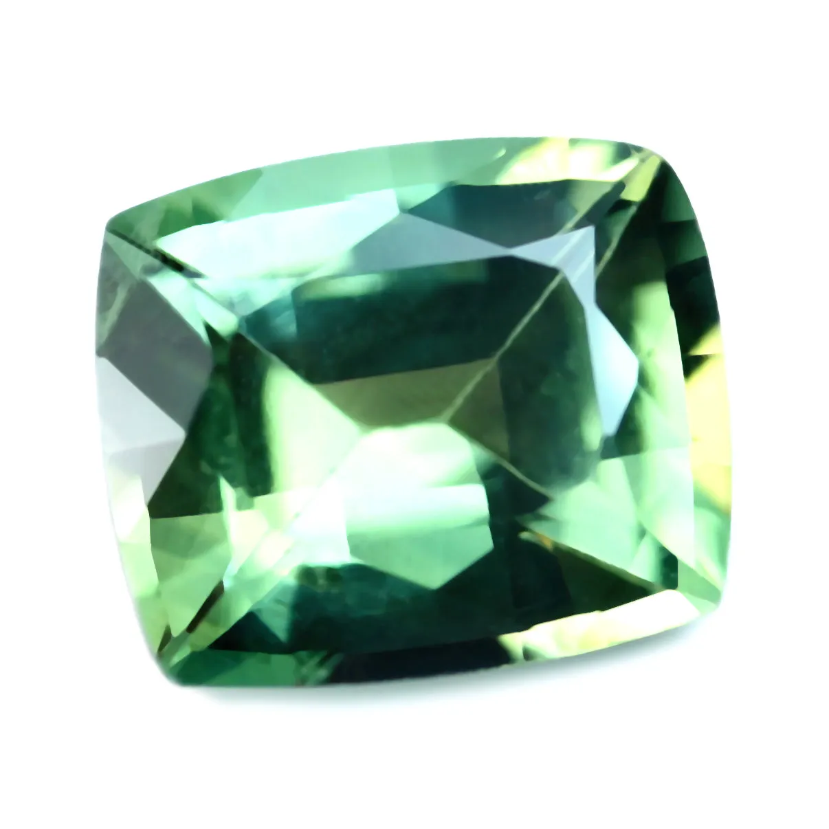 0.78ct Certified Natural Green Sapphire