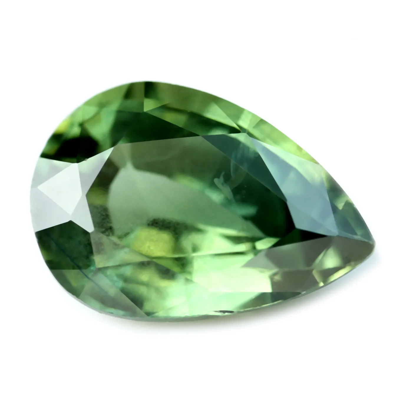 0.78ct Certified Natural Green Sapphire