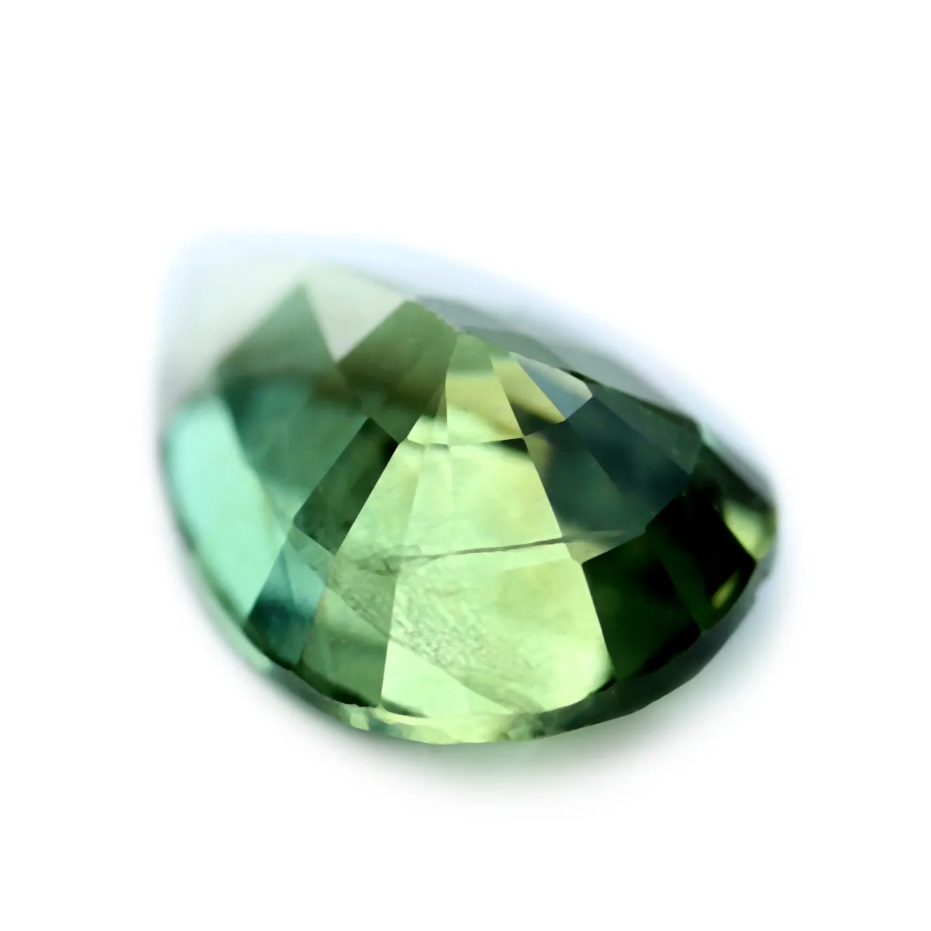 0.78ct Certified Natural Green Sapphire