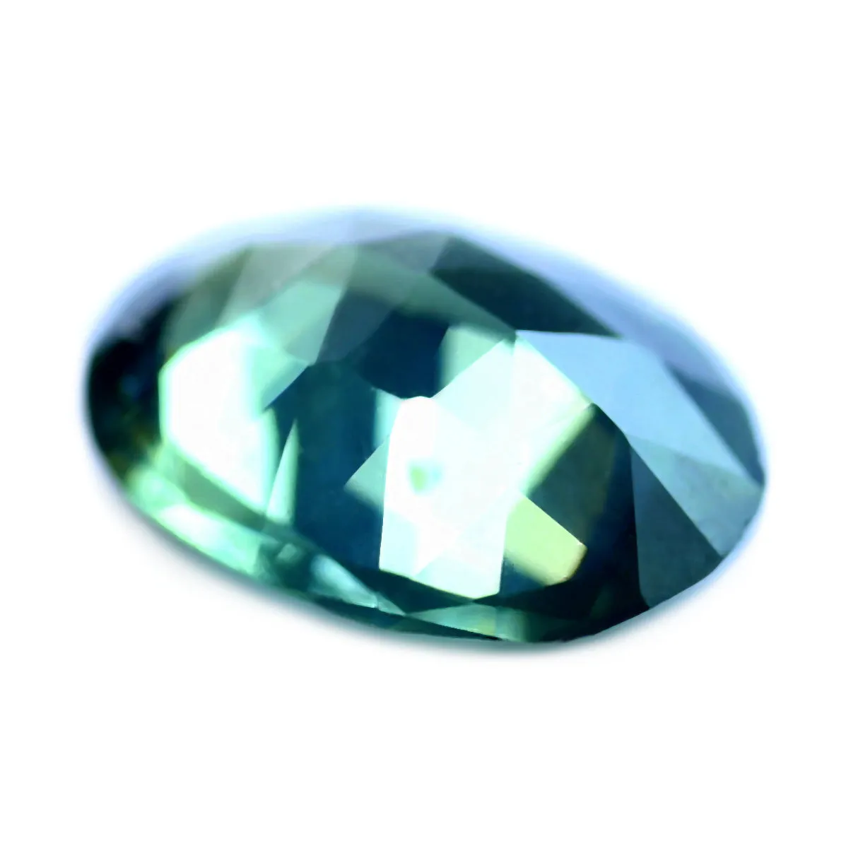 0.78ct Certified Natural Teal Sapphire