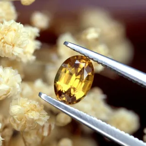0.78ct Certified Natural Yellow Sapphire