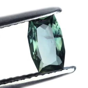 0.79ct Certified Natural Teal Sapphire