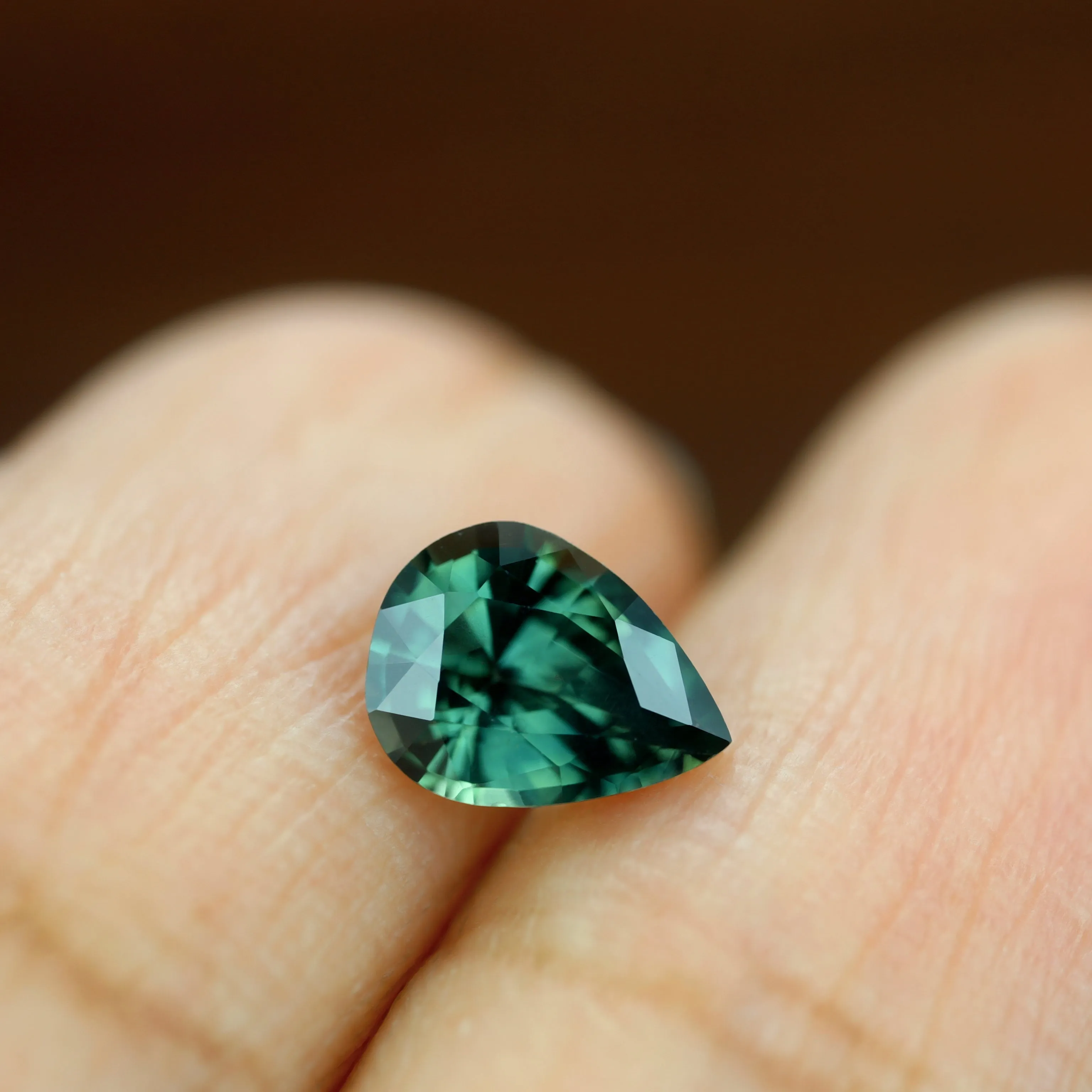 0.80ct Certified Natural Teal Sapphire