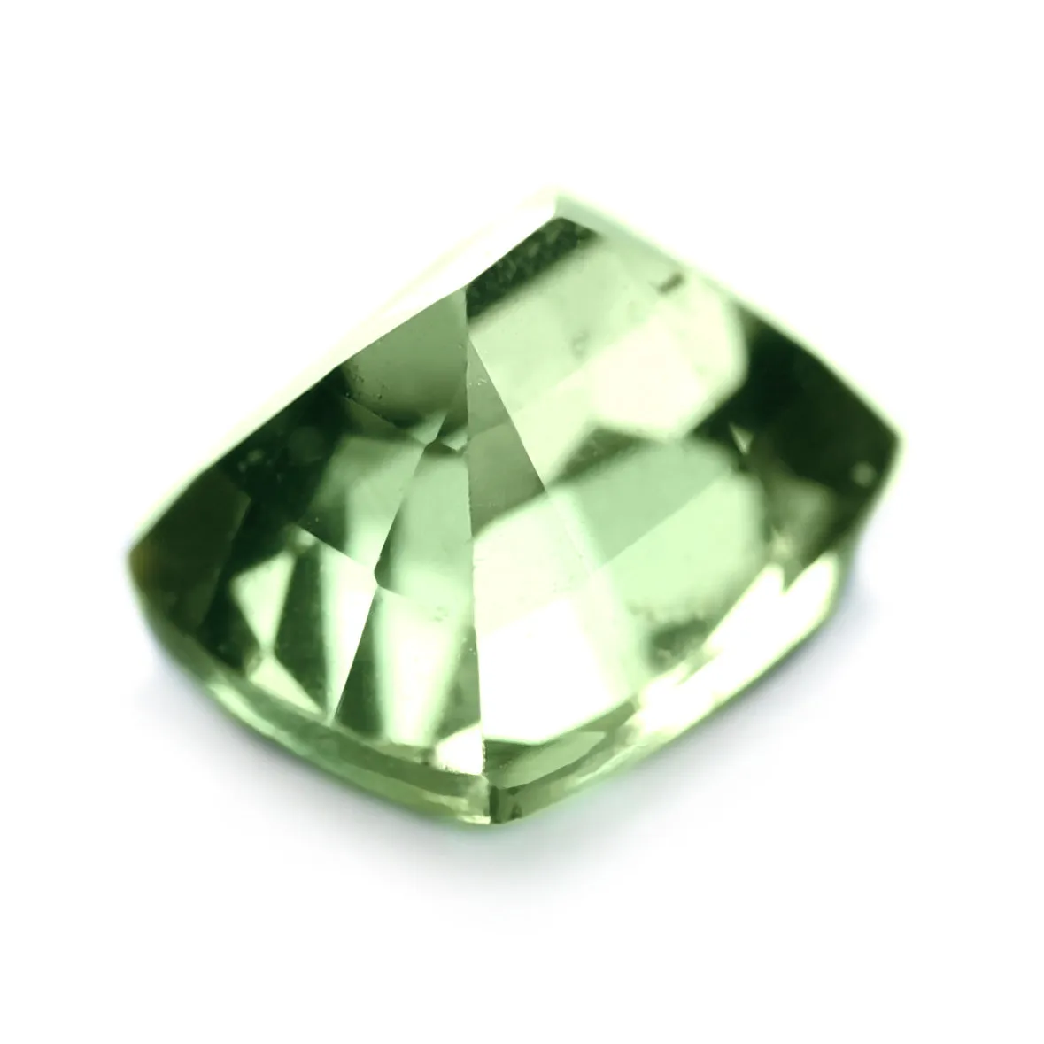 0.81ct Certified Natural Green Sapphire
