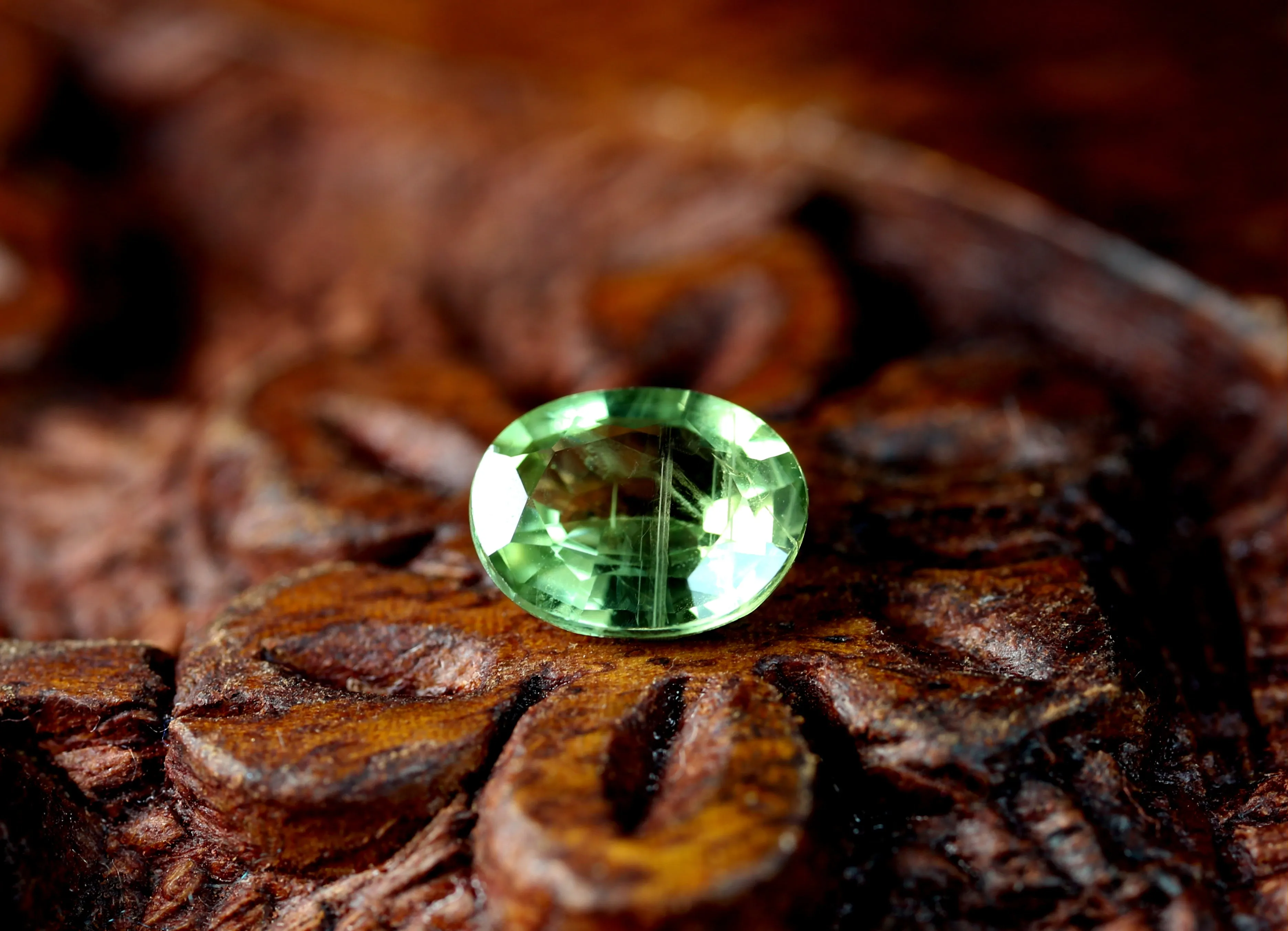0.81ct Certified Natural Green Sapphire