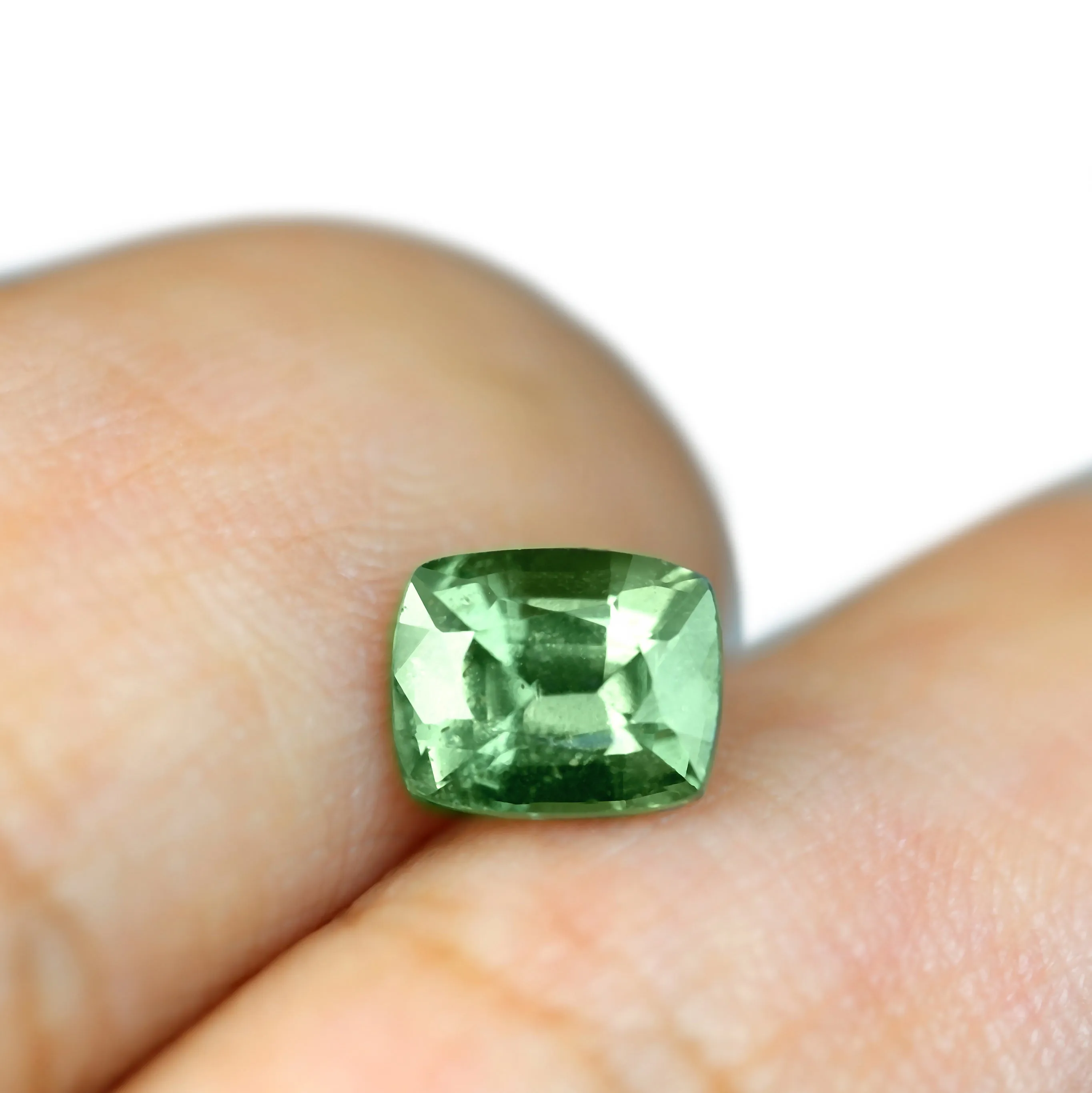 0.81ct Certified Natural Green Sapphire