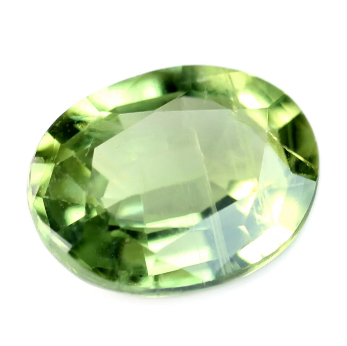 0.81ct Certified Natural Green Sapphire