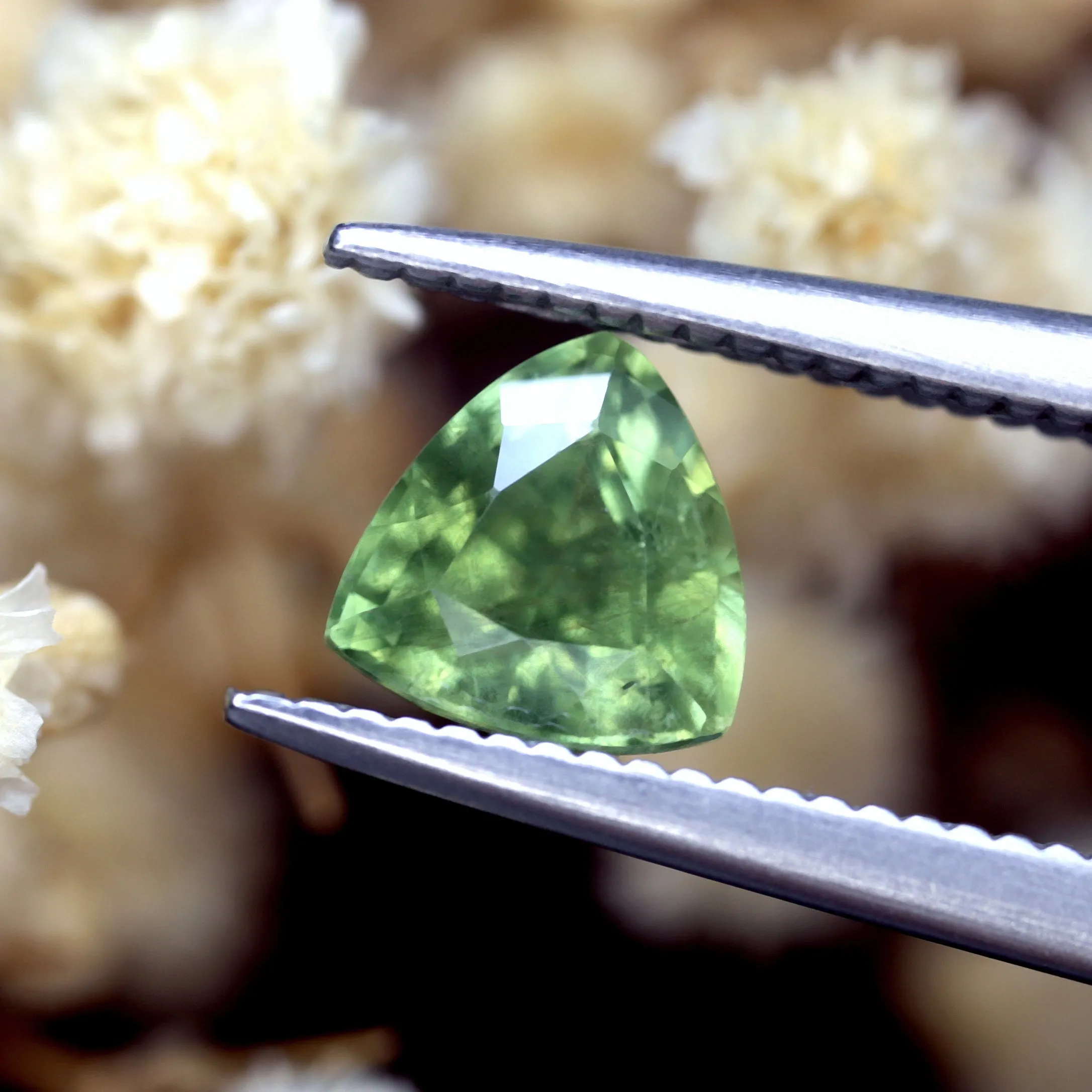 0.81ct Certified Natural Green Sapphire