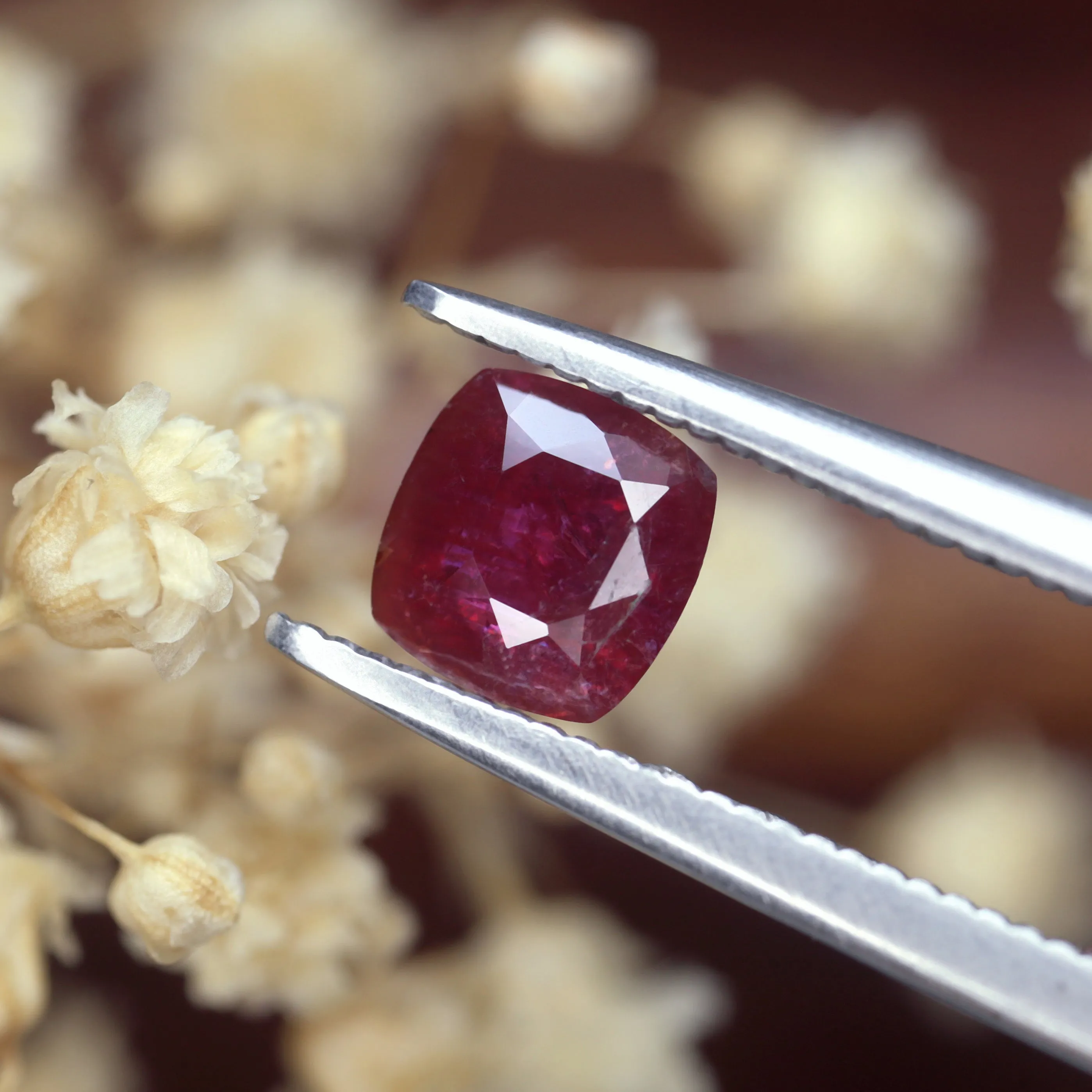 0.81ct Certified Natural Red Color Ruby
