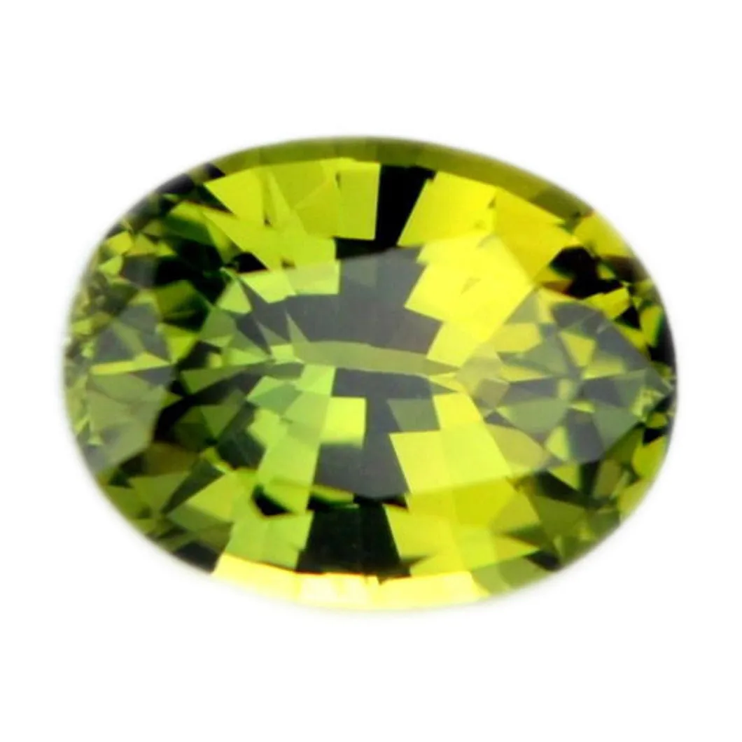 0.82ct Certified Natural Green Sapphire