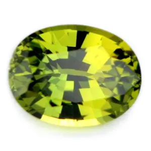 0.82ct Certified Natural Green Sapphire