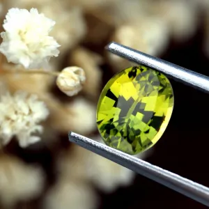0.82ct Certified Natural Green Sapphire