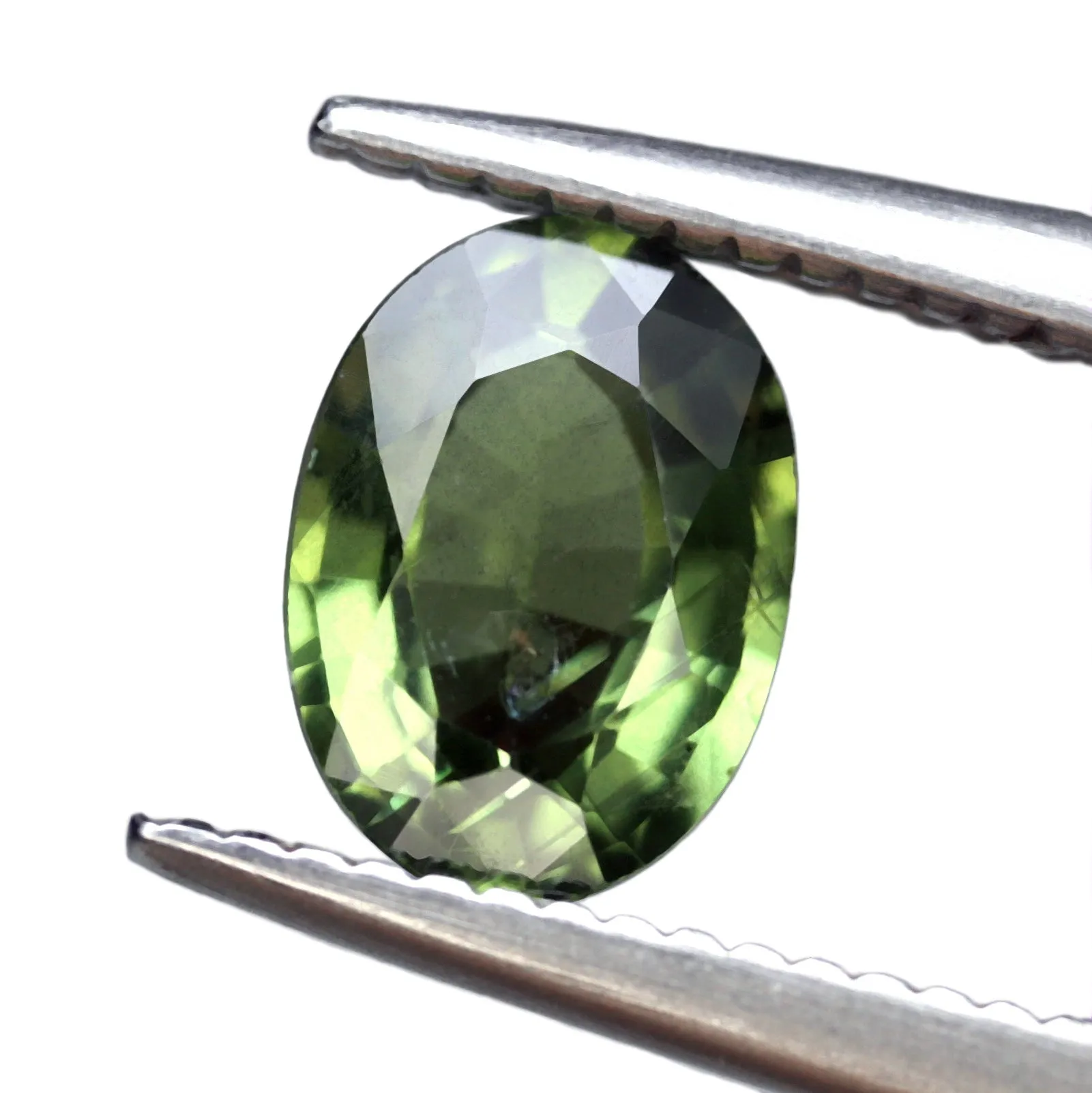 0.82ct Certified Natural Green Sapphire