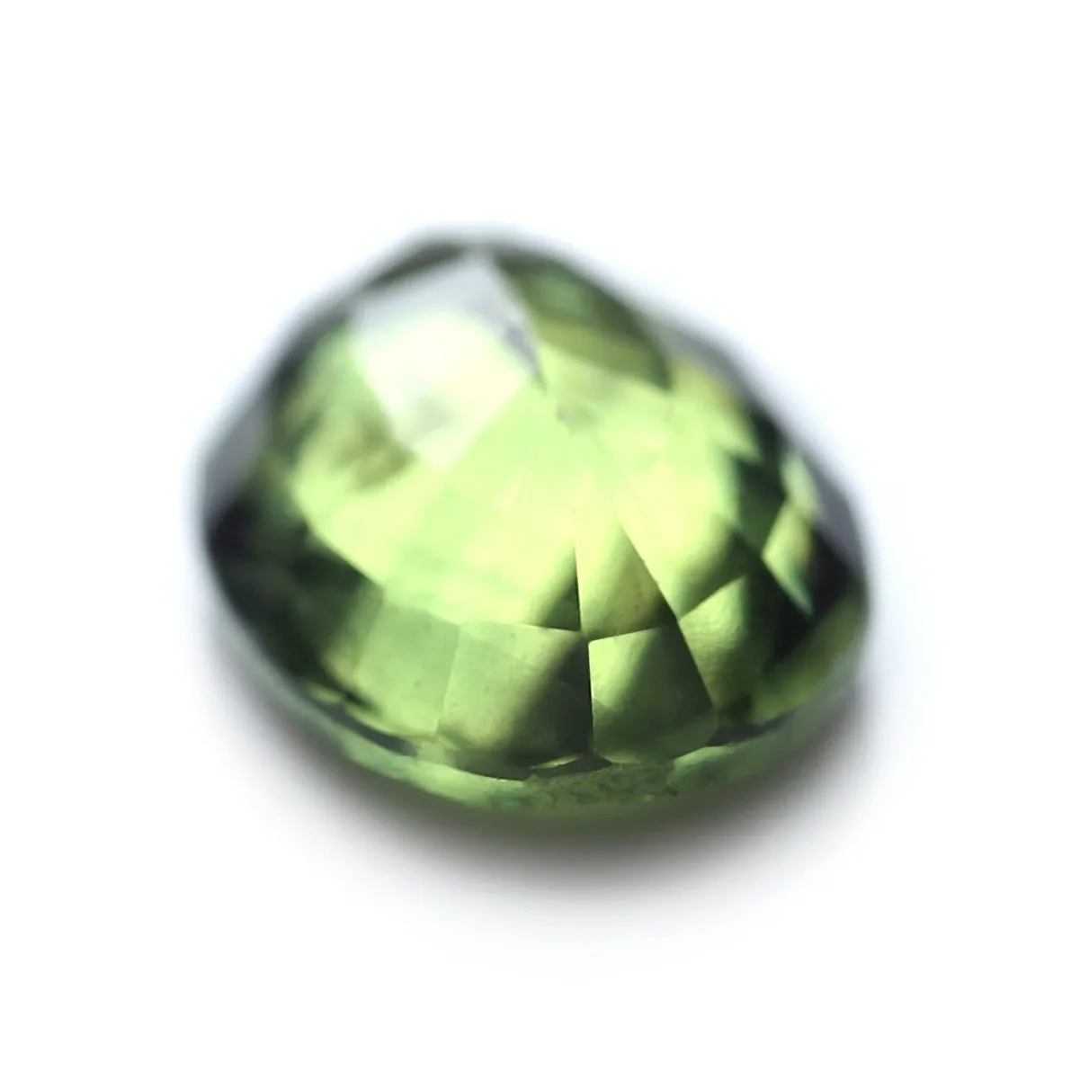 0.82ct Certified Natural Green Sapphire