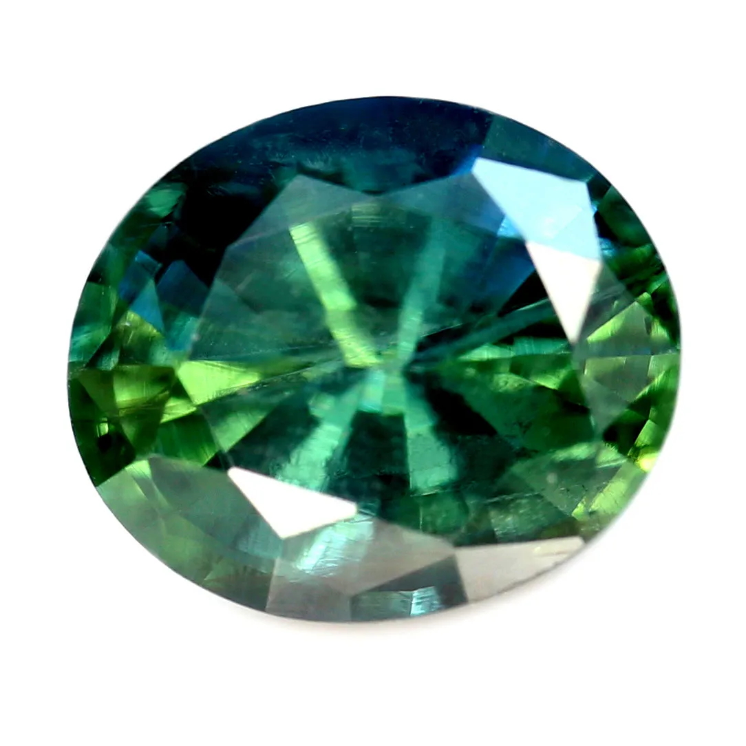 0.83ct Certified Natural Teal Sapphire