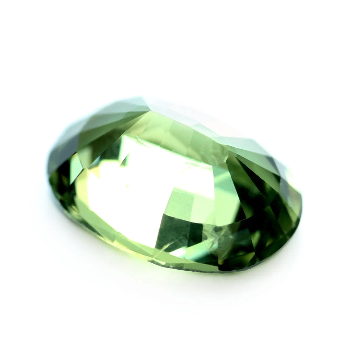 0.84ct Certified Natural Green Sapphire