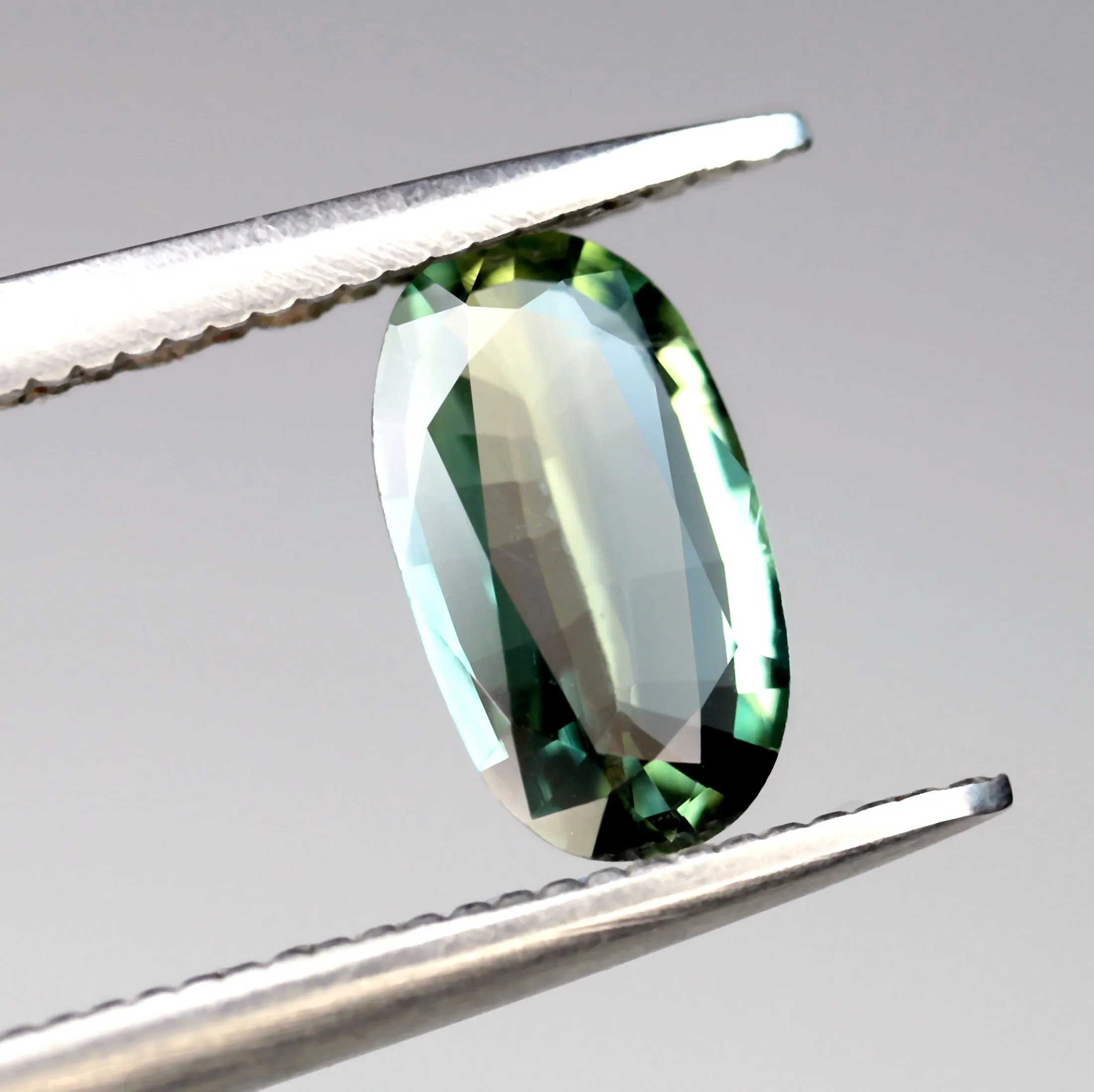 0.84ct Certified Natural Green Sapphire