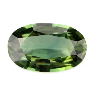0.87 ct Certified Natural Green Sapphire