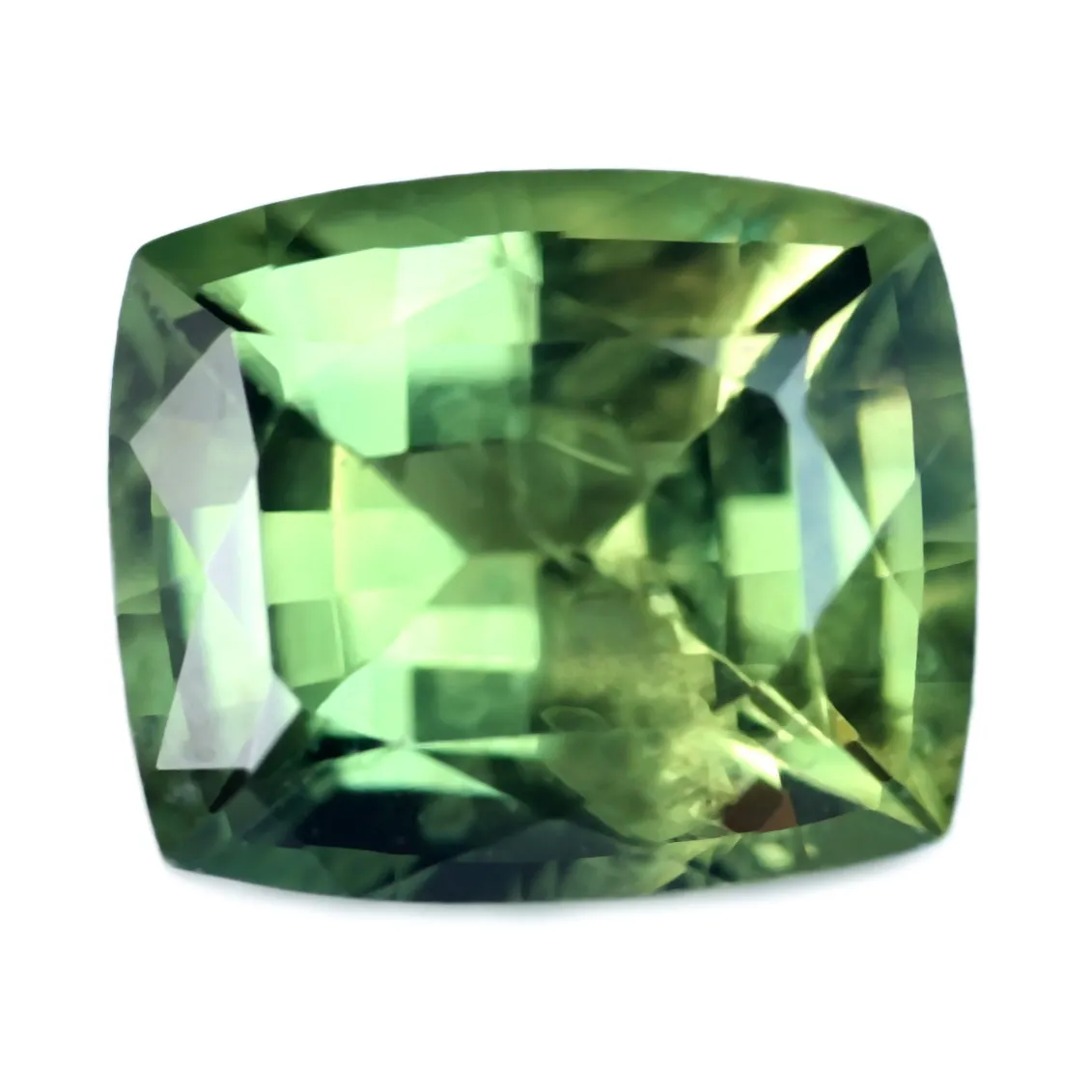 0.87ct Certified Natural Green Sapphire