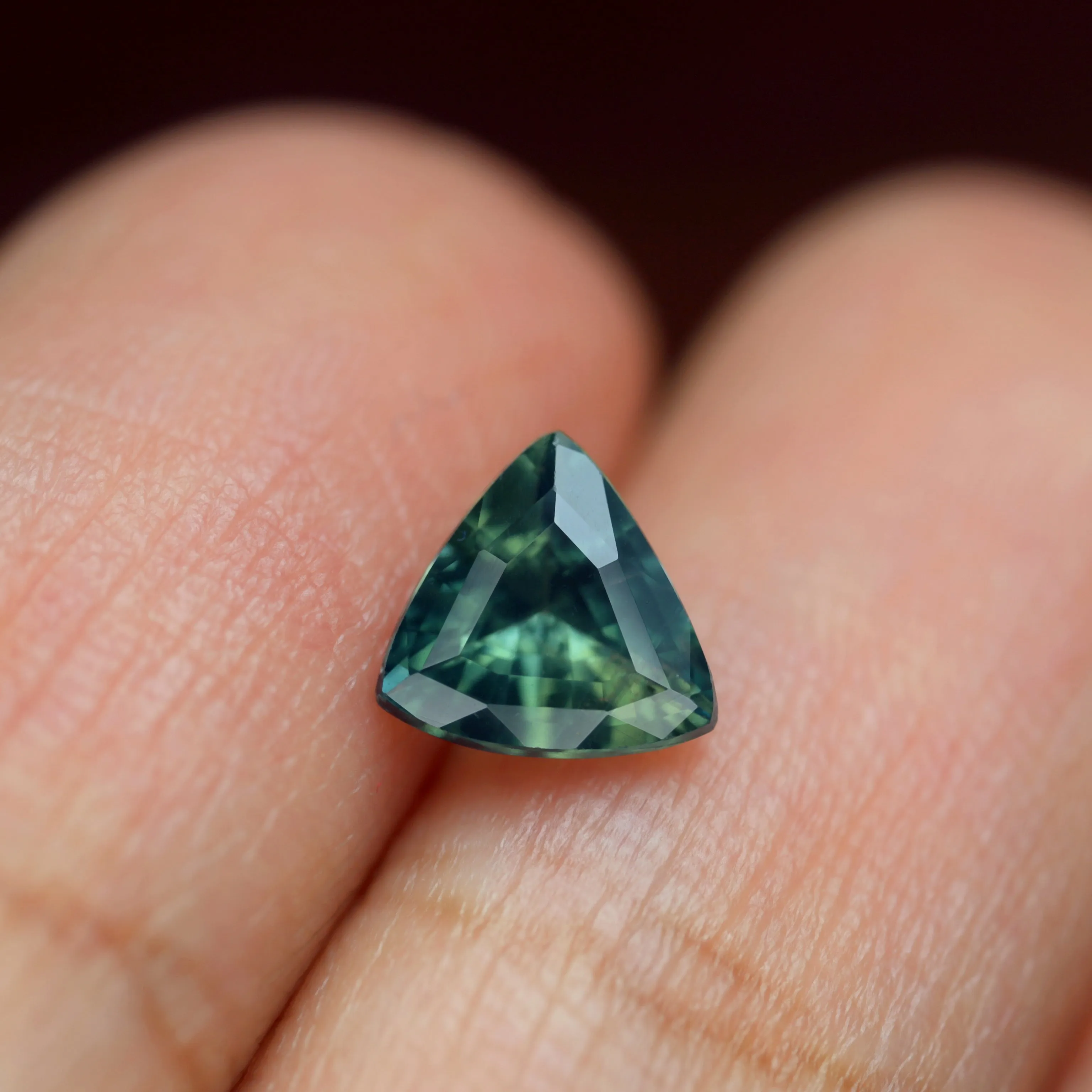 0.87ct Certified Natural Teal Sapphire