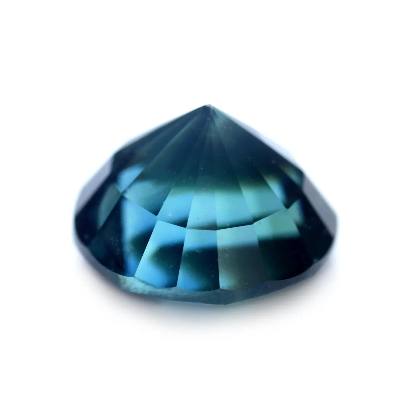 0.87ct Certified Natural Teal Sapphire