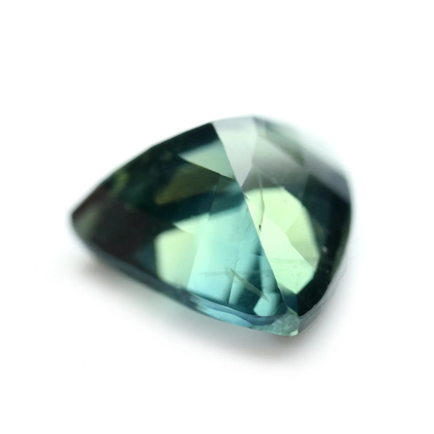 0.87ct Certified Natural Teal Sapphire