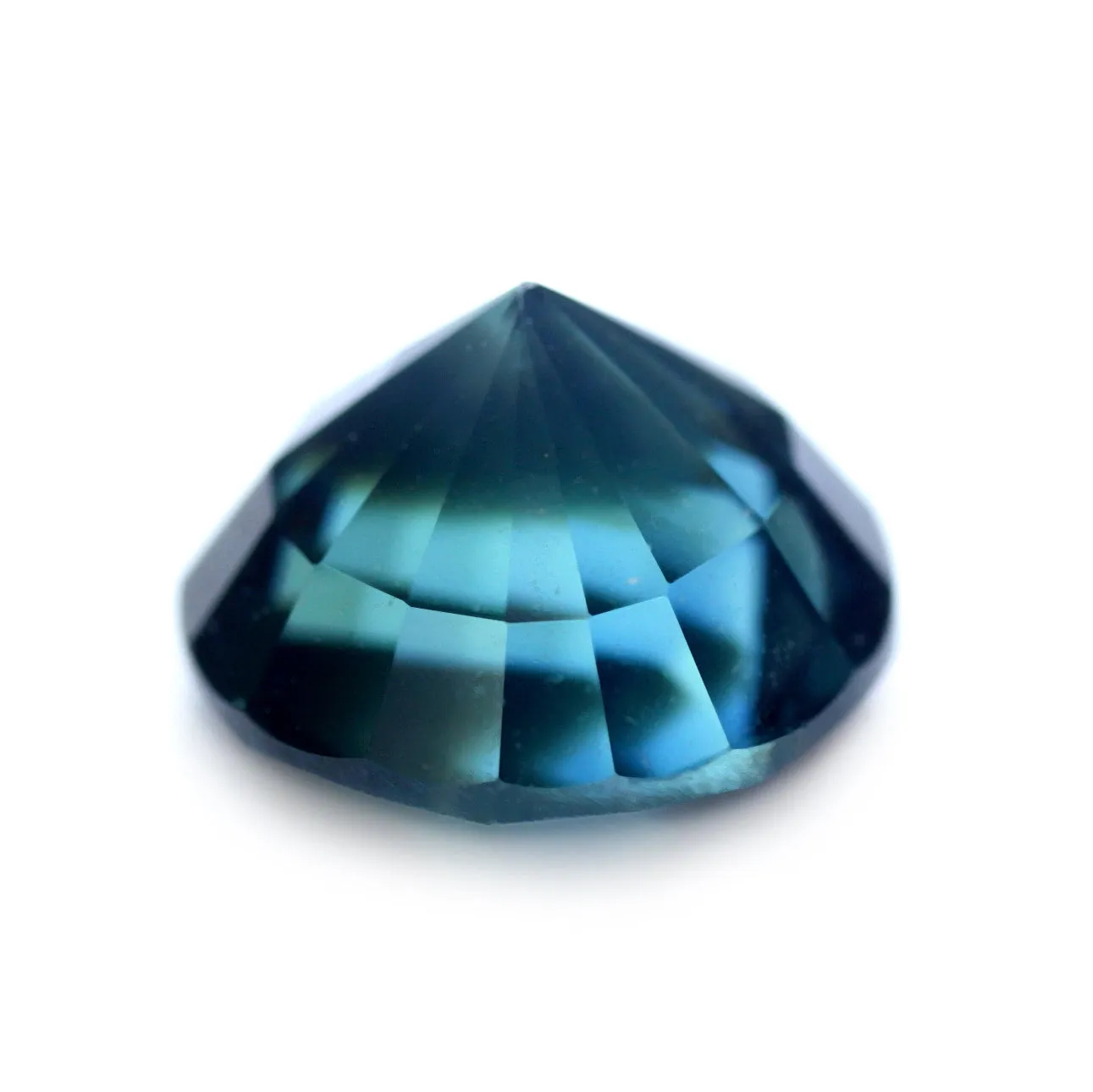 0.87ct Certified Natural Teal Sapphire