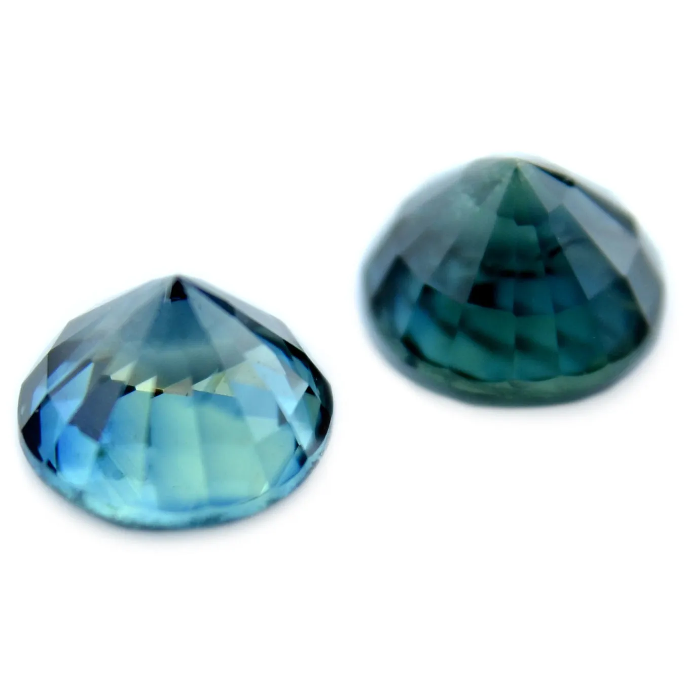0.88 ct Certified Natural Teal Sapphire Pair